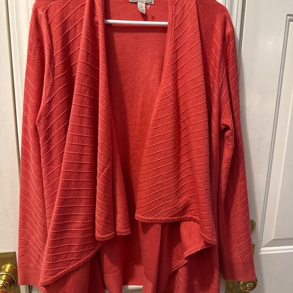 New Dana Buchman Open Front Cardigan - Picture 4 of 7